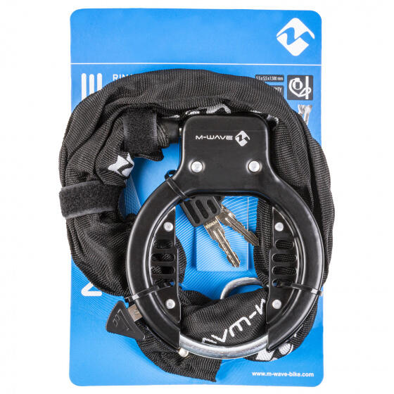 M-Wave antivol cadre Ringchain 63 mm avec chaîne 1 500 mm 6/6