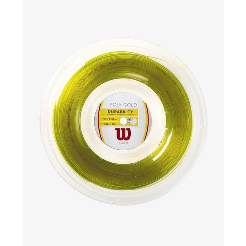 Naciąg tenisowy Wilson Poly Gold szpula 200 m 1,30 mm