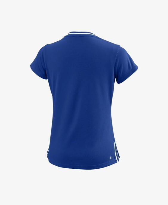 Koszulka tenisowa dziewczęca z krótkm rękawem Wilson Team II V-Neck 2/2