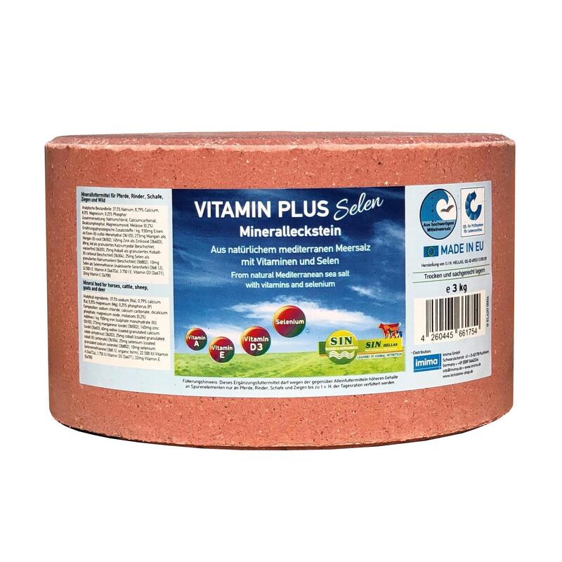 VitaminPlus Selen, Pierre à lécher minérale, 3kg