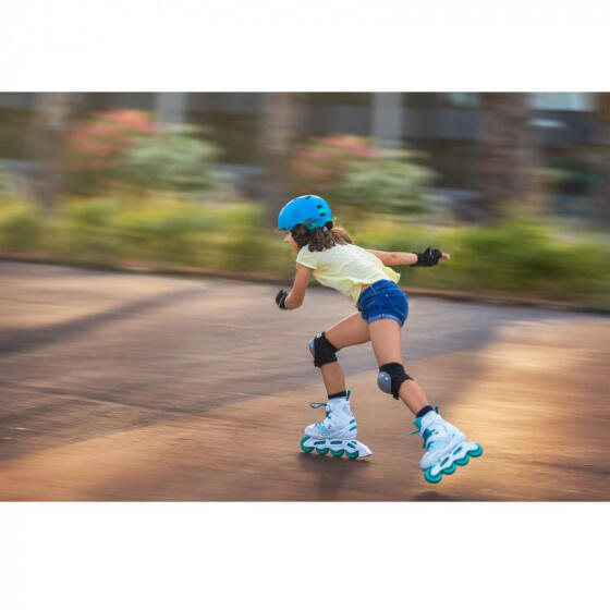 Playlife inline skates Light Breeze 82A wit/turquoise