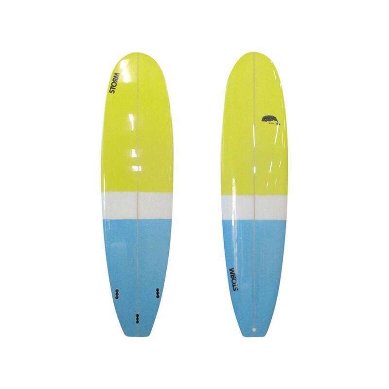 Tabla de surf STORM - Mini Malibu - 7'2 - Diseño Beluga