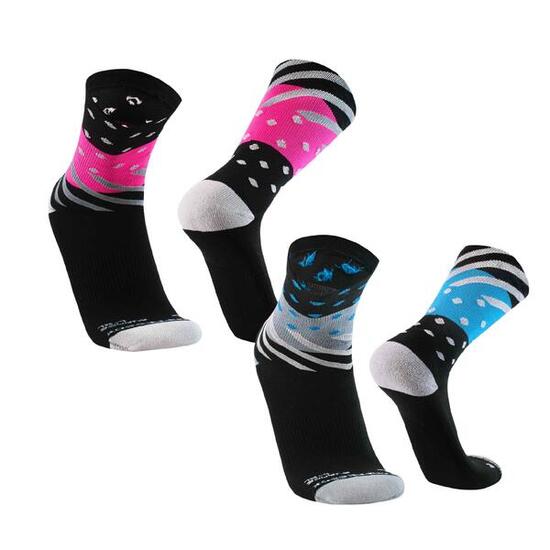 2 Paar Sportsocken Laufsocken für Damen Herren Sportsocken Anti-Blasen Radfahren