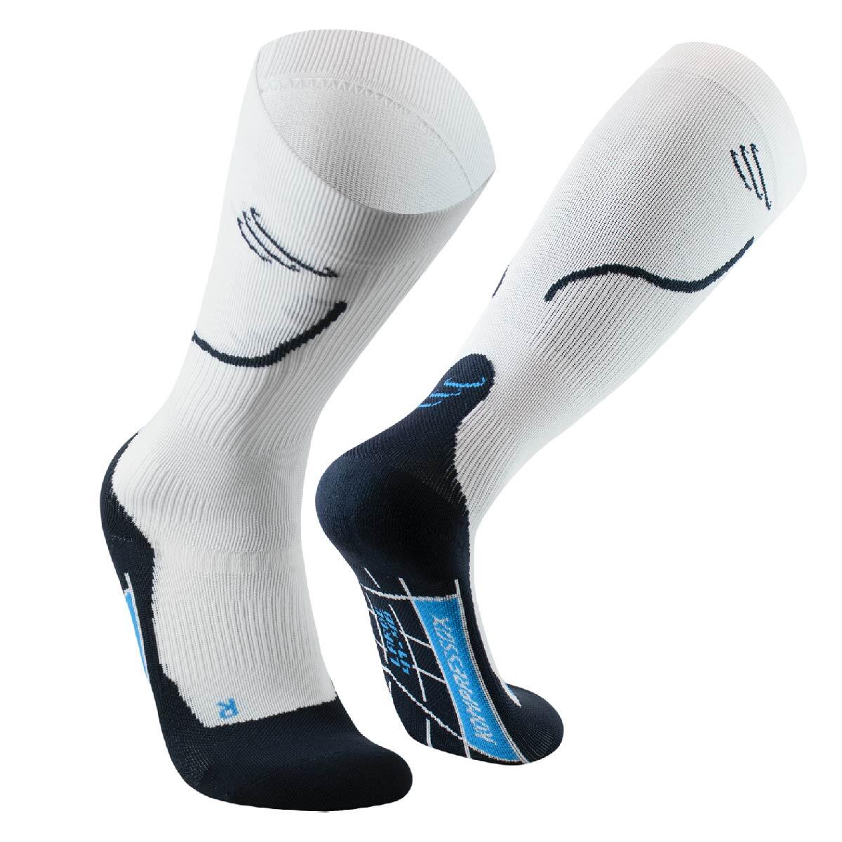 SILVERA NANOTECH Compressiekousen hardlopen fiets voetbal volleybal padel gym sport heren dames