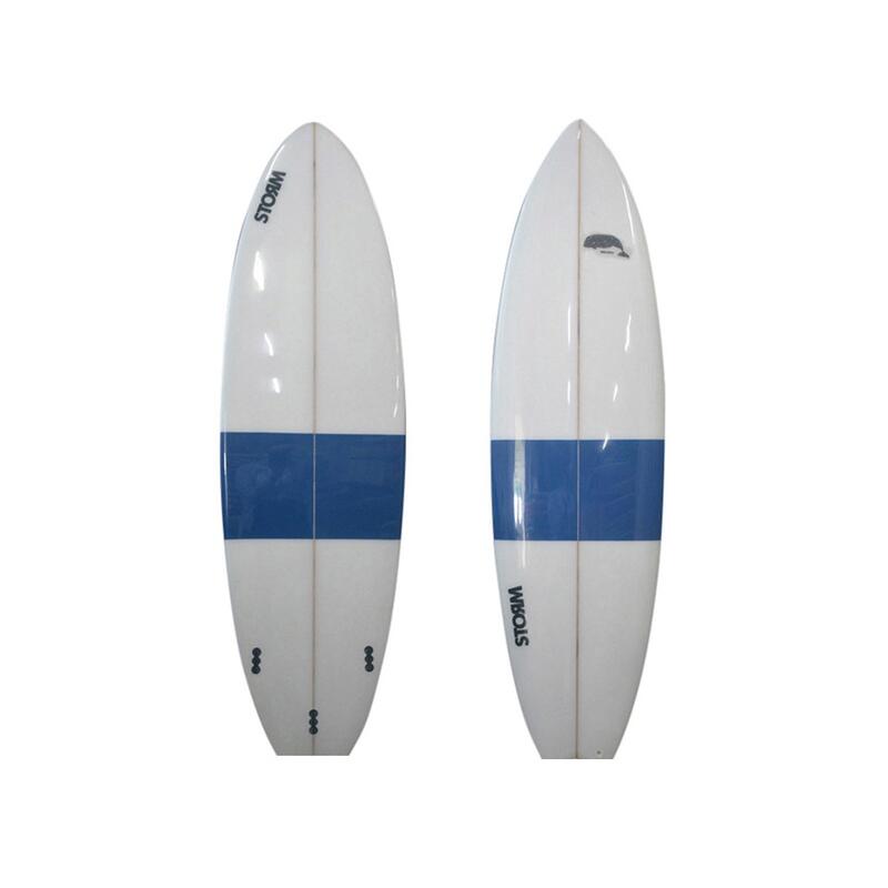 Tabla de surf STORM - Mini Malibu - 6'4 - Beluga