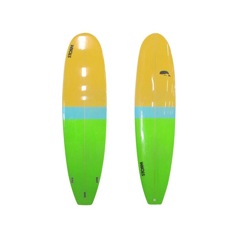 Tabla de surf STORM - Mini Malibu - 7'8 - Diseño Beluga