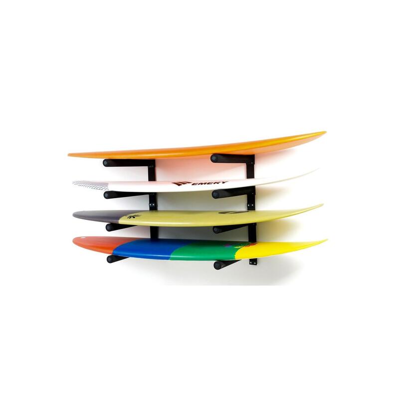 Support Mural Quadruple Rack (Shortboards, Longboards, SUPs)