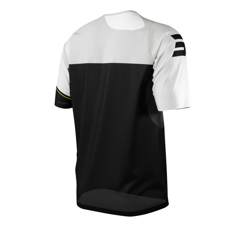 Maillot Manches Courtes Shot Revolt Noir/Blanc