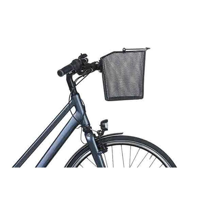 Fietsmand Bremen Met Baseasy Stemholder 26 X 35 X 29 Cm - Zwart