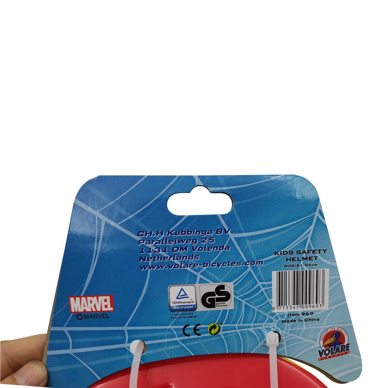 Fietshelm Marvel Spiderman - Blauw Rood - 51 - 55 cm