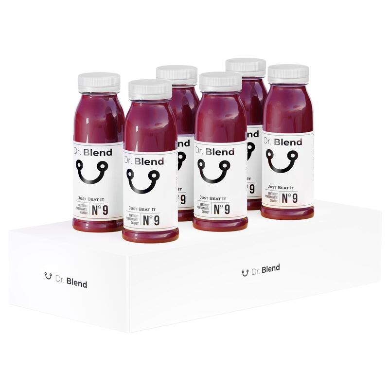 JUST BEAT IT Nº9 - JUS DE FRUITS FRAIS - CAROTTES BETTERAVE GRENADE - 6X250ML