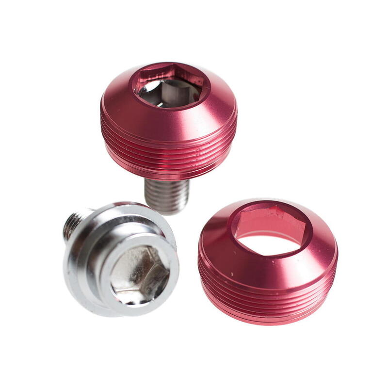 Alloy Cup Crank Bolts - Boulons de manivelle - Rose