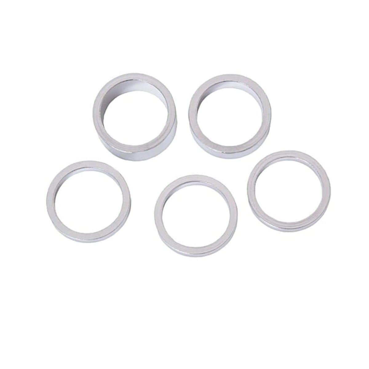 CON-TEC Steuersatz Spacerset 5-teilig - 1 Zoll - Silber