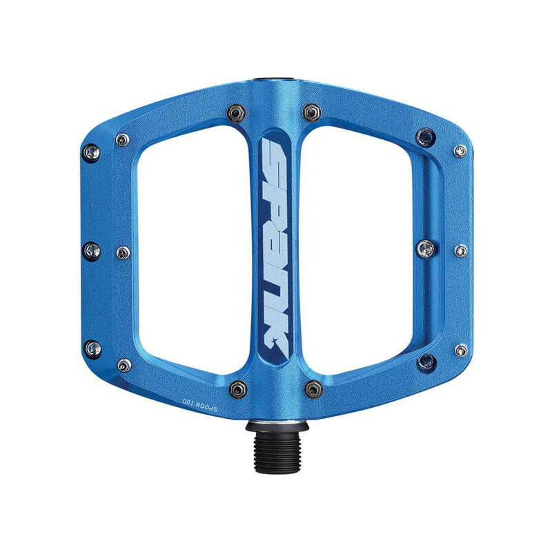 Spoon Reboot Pédale plate - bleu      8590€ 8999€ -4%    * La vente débute le 06/05/2025    SPANK Spoon Reboot Pédale plate - bleuVendu exclusivement en ligne   