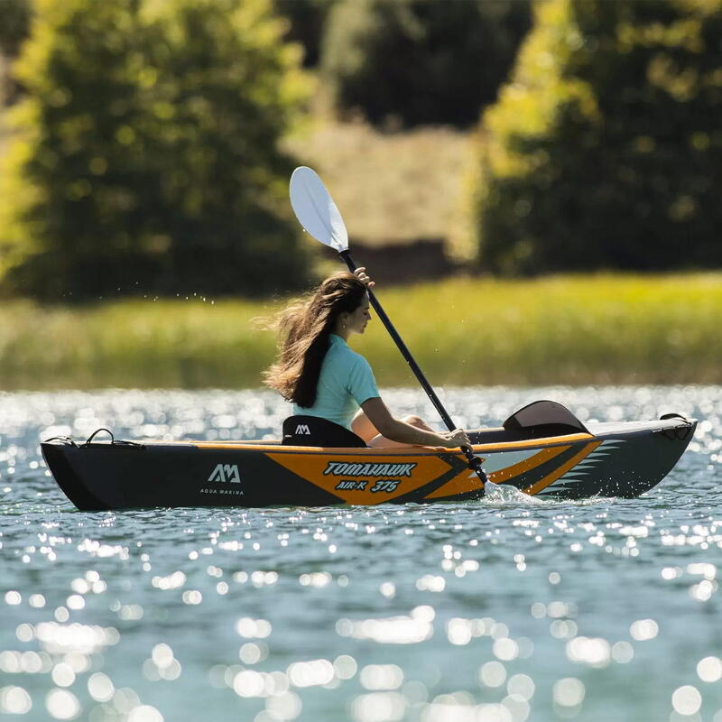 Aqua Marina AIR-K 375 + KP-1 Inflatable Kajak Aufblasbares Kayak 1 Personen