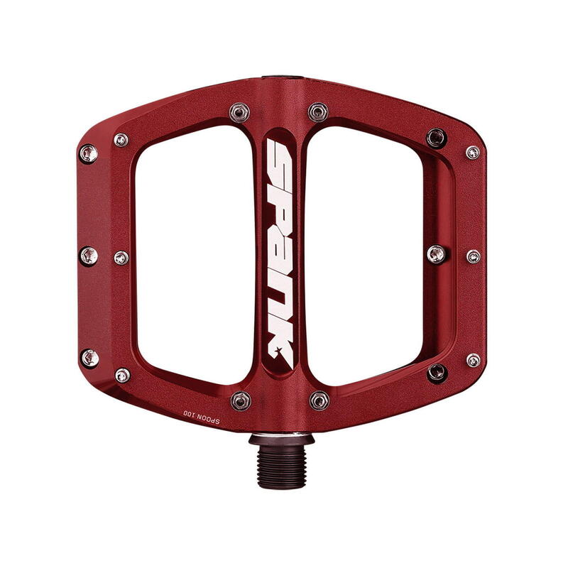 Spoon Reboot Pédale plate - rouge     À partir de 8390€ 8999€ -6%    * La vente débute le 06/05/2025    SPANK Spoon Reboot Pédale plate - rougeVendu exclusivement en ligne   