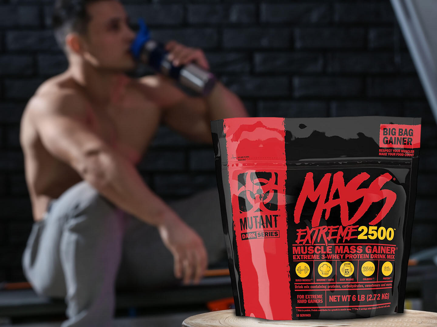 Mutant Mutant Mass EXTREME 2500 (6lbs) Triple Chocolate - Gewichtstoename 4/4