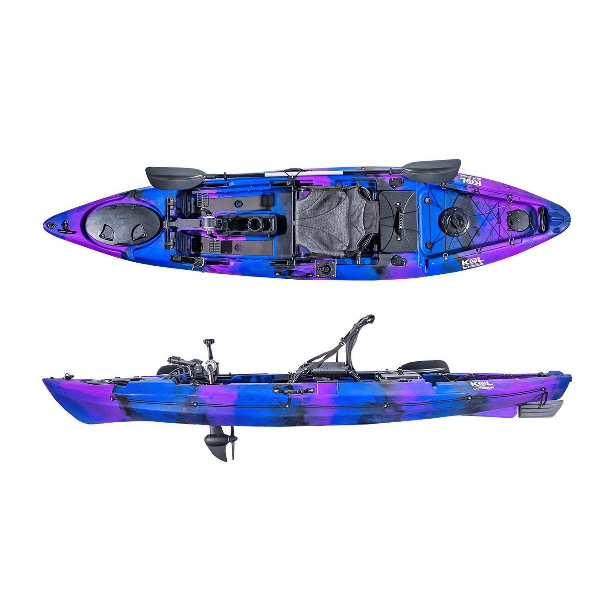 Kayak de pedales pesca Dolphin Propel Azul Lila (365x84cm) 2/7