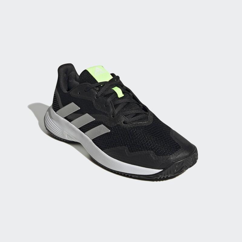 Sapatos Adidas Courtjam Control Gw4225 Prateados E Pretos