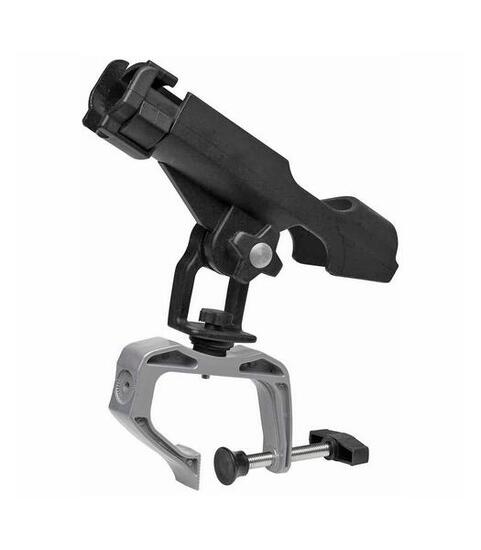 Porte-canne bateau pneumatique 360° – pince inox, vertical/horizontal