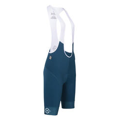 Level+ BIB fietsshort blauw/groen dames 8andCounting