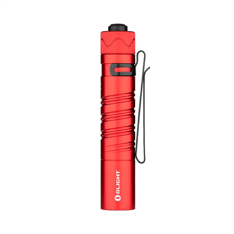 Linterna LED Recargable Para Camping Y Senderismo, Olight i5R EOS, Rojo, Clip