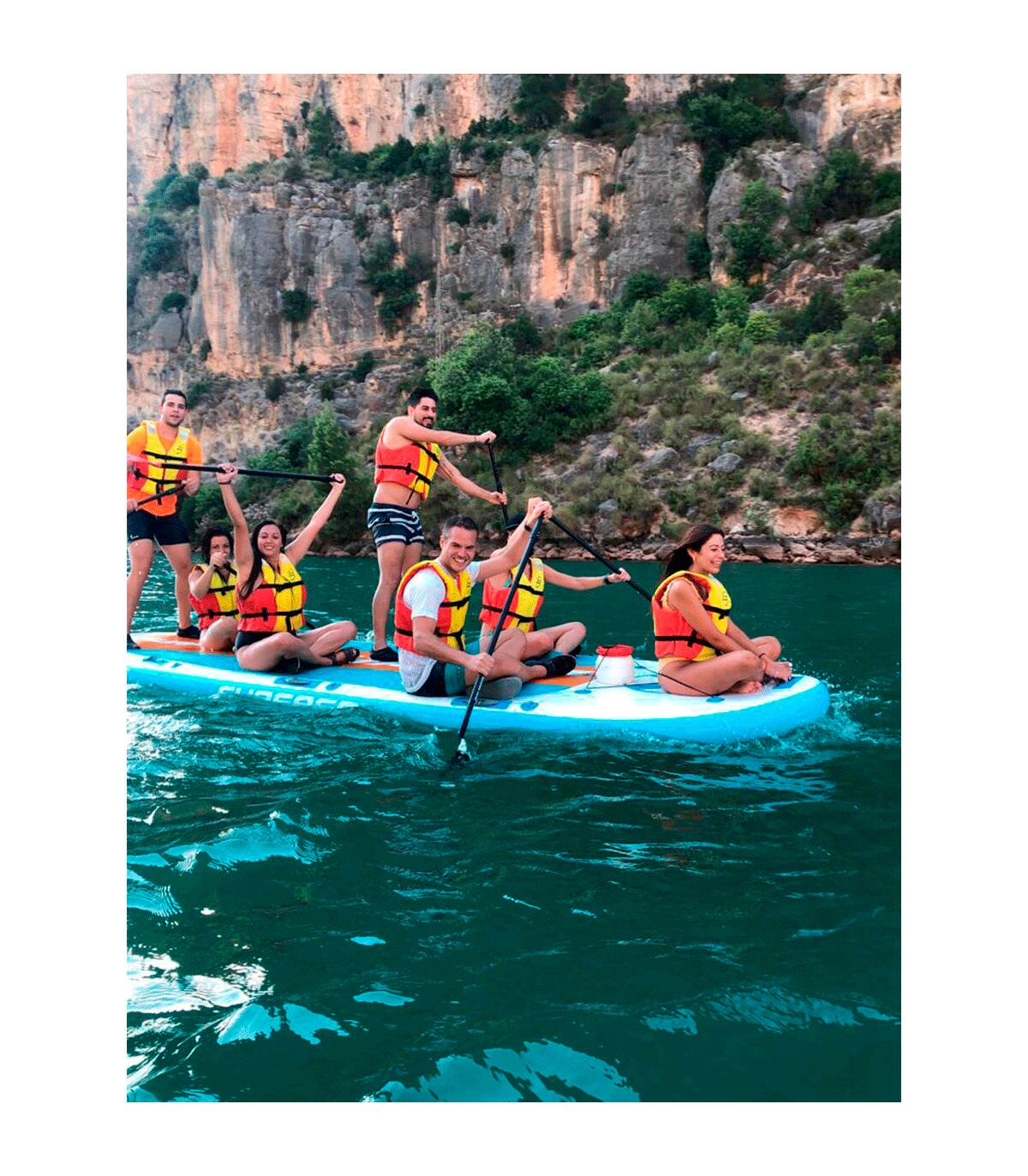 Big SUP Board aufblasbar Titan 17 – XXL Stand Up Paddle 4-10 Personen 6/7