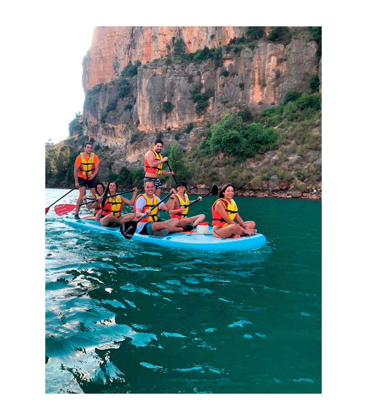 Big SUP Board aufblasbar Titan 17 – XXL Stand Up Paddle 4-10 Personen 5/7
