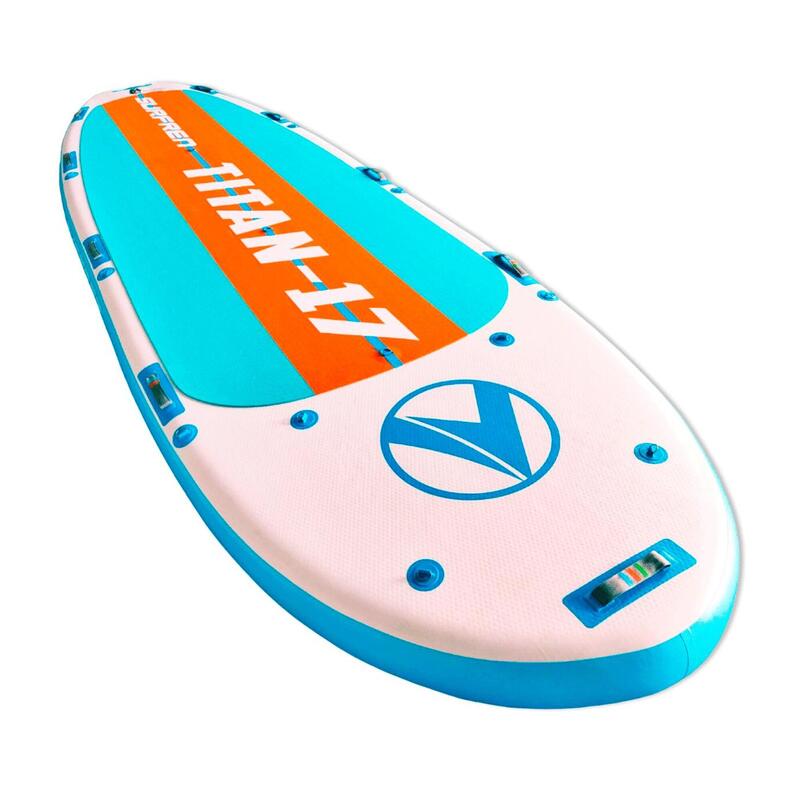 Titan 17 BIG SUP board voor 4 - 10 personen (520 x 154 x 20 cm)