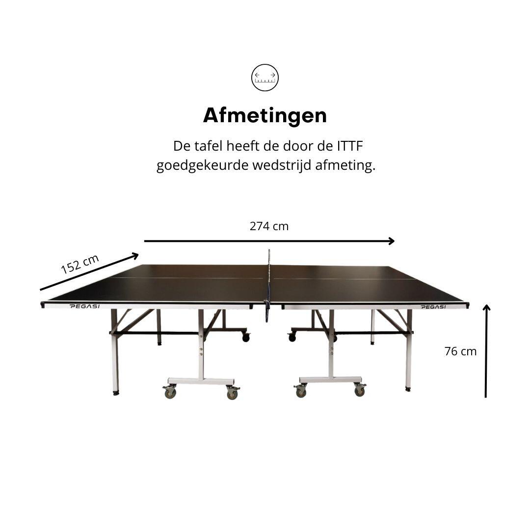 Tischtennisplatte Pegasi Office 250 Indoor Schwarz 2/6
