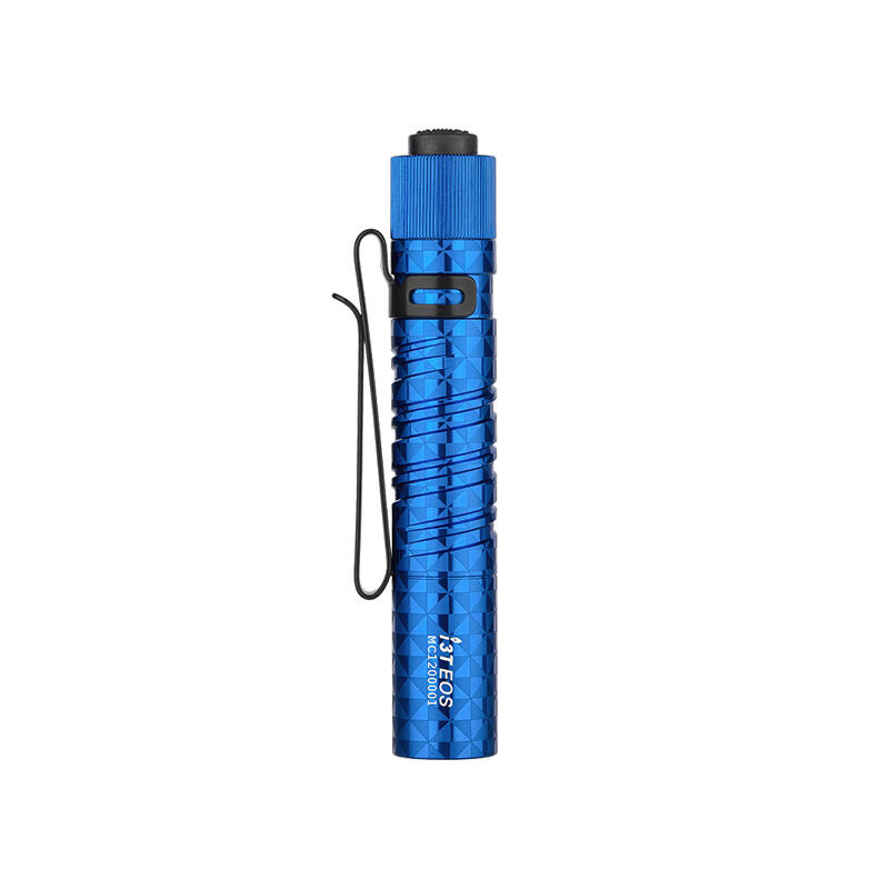 Lanterna Para Uso Diário, Olight i3T EOS, Azul, Clipe de Bolso, Bateria AAA