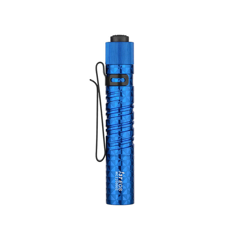 Linterna Para Uso Diario, Olight i3T EOS, Azul, Clip De Bolsillo, Batería AAA