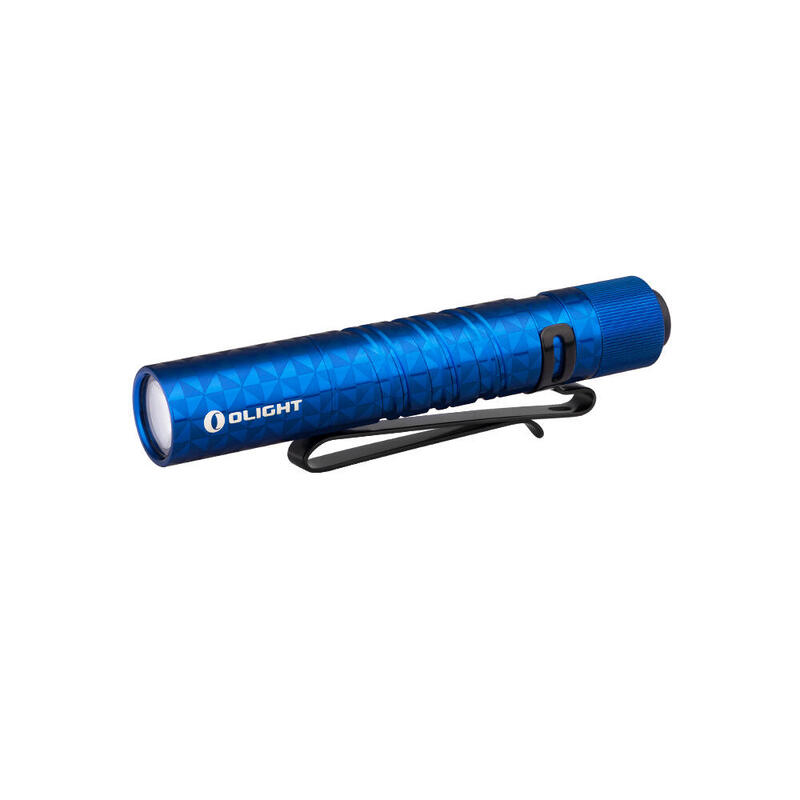 Lanterna Para Uso Diário, Olight i3T EOS, Azul, Clipe de Bolso, Bateria AAA