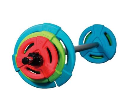 Langhantelset Gummi, 20kg