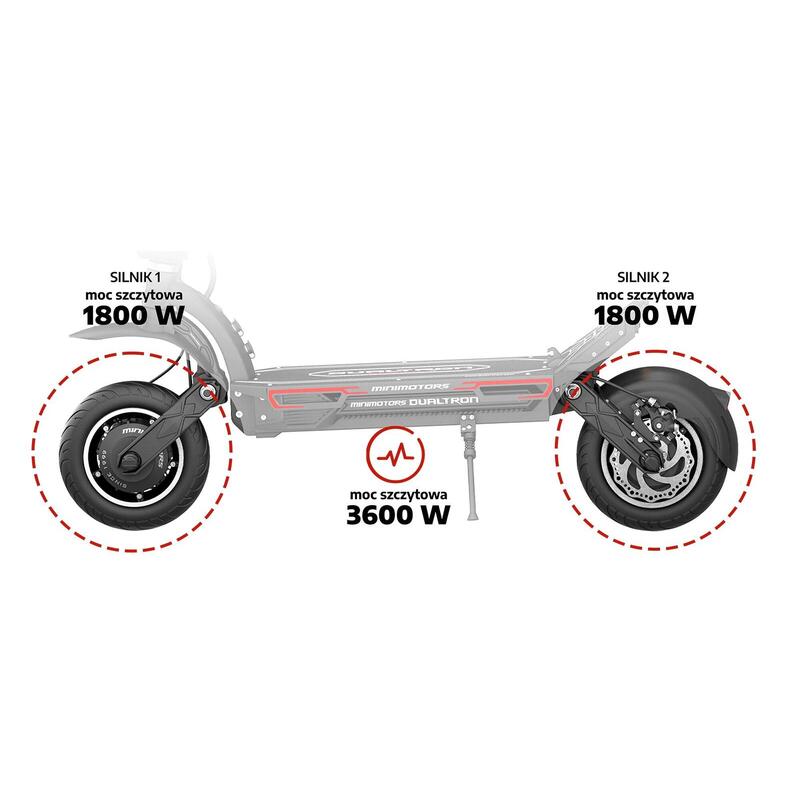 Trotineta electrica Dualtron Spider II 10", 70km/h, 105km, 3600W, 60V, 30Ah LG