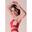Brassière Fitness Maintien élevé Noire Rose Bari