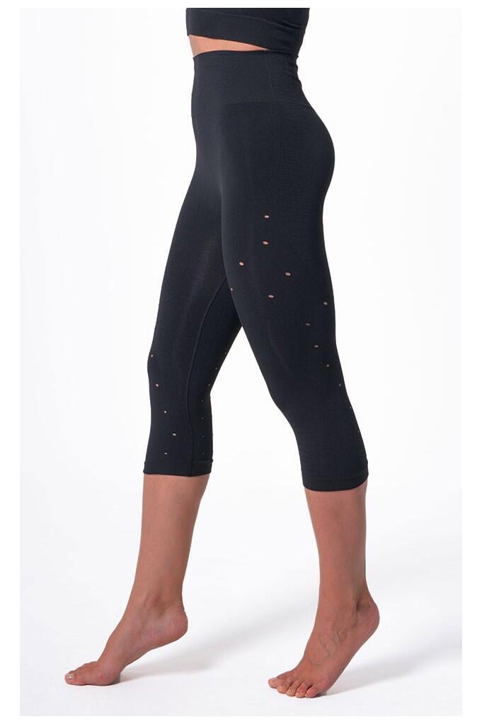 Legging malla deportivo capri sin costuras con fibra Emana Namasté 3/6