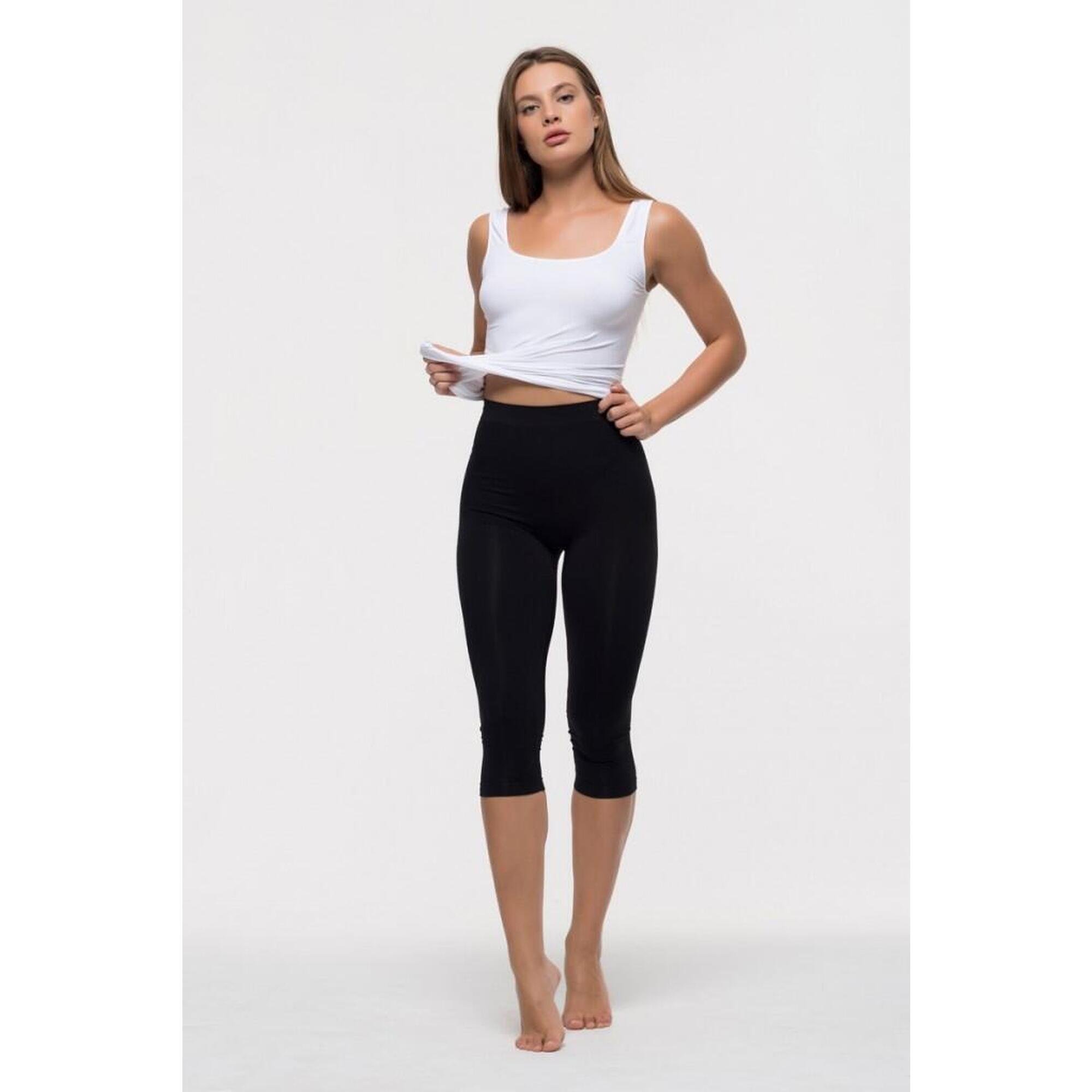 Mallas leggings capri Noche sin costuras con fibra Emana 160 den Nina 3/6