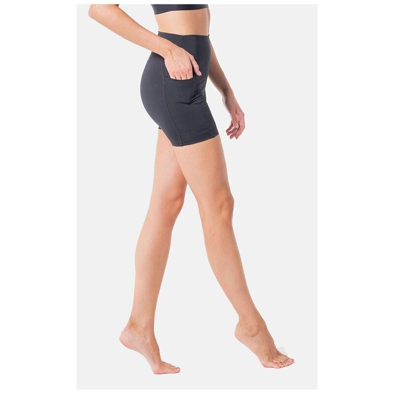 Sport shorts met zak Fitness Yoga Hoge Taille Dames, Halasana