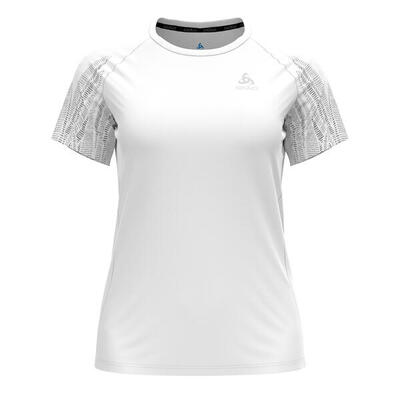 Odlo odlo t-shirt s/s crew neck essential print graphic sportshirt wit m