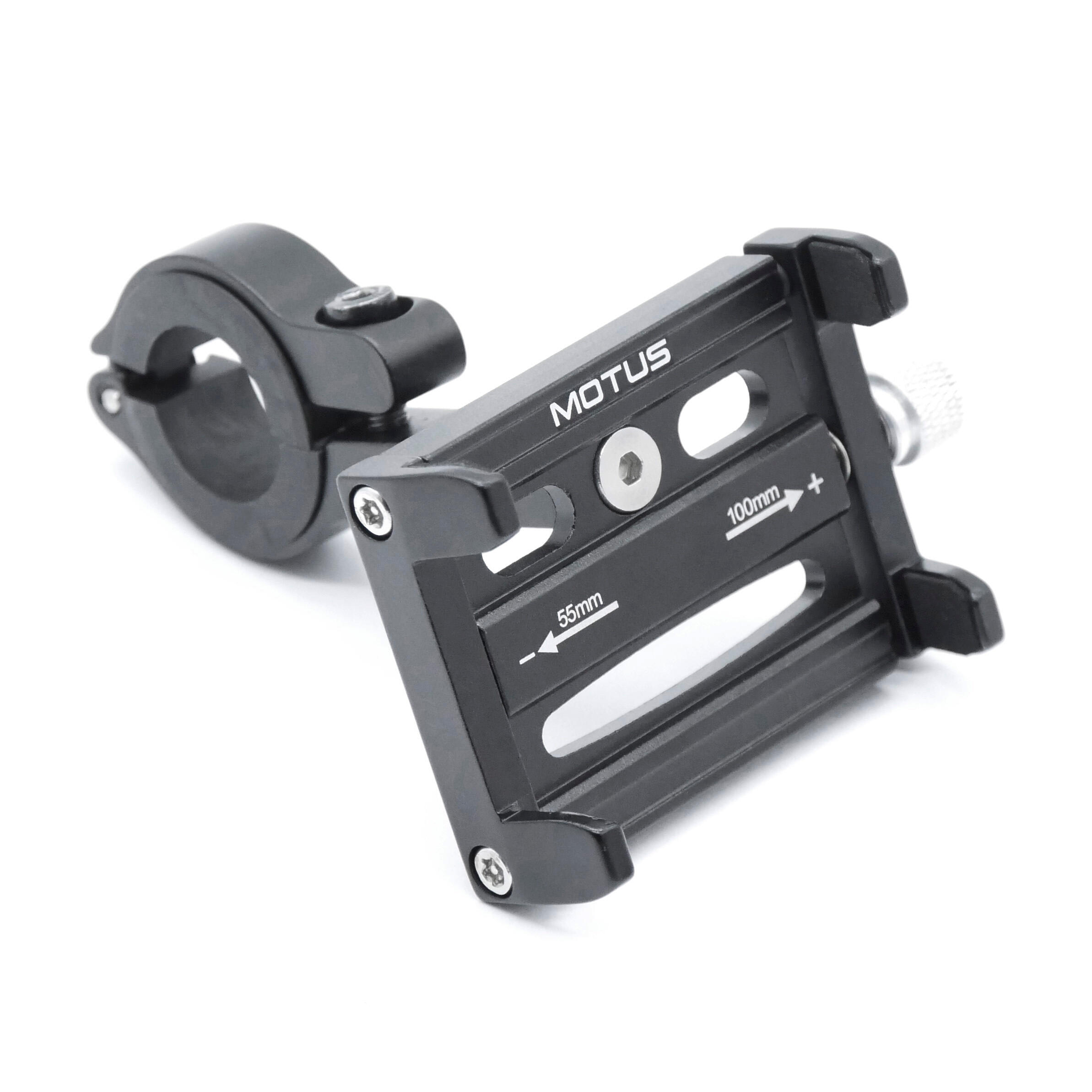Motus - Support En Aluminium Pour Téléphone Sur Guidon De Moto, Vélo, Trottinette Motus - Support Smartphone - Noir - Taille Unique - Decathlon