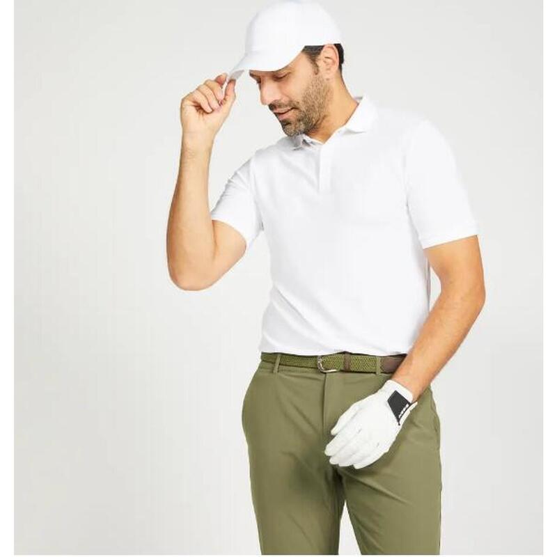 POLO DE GOLF WW500 MANGS CURTA HOMEM BRANCO - SEGUNDA VIDA