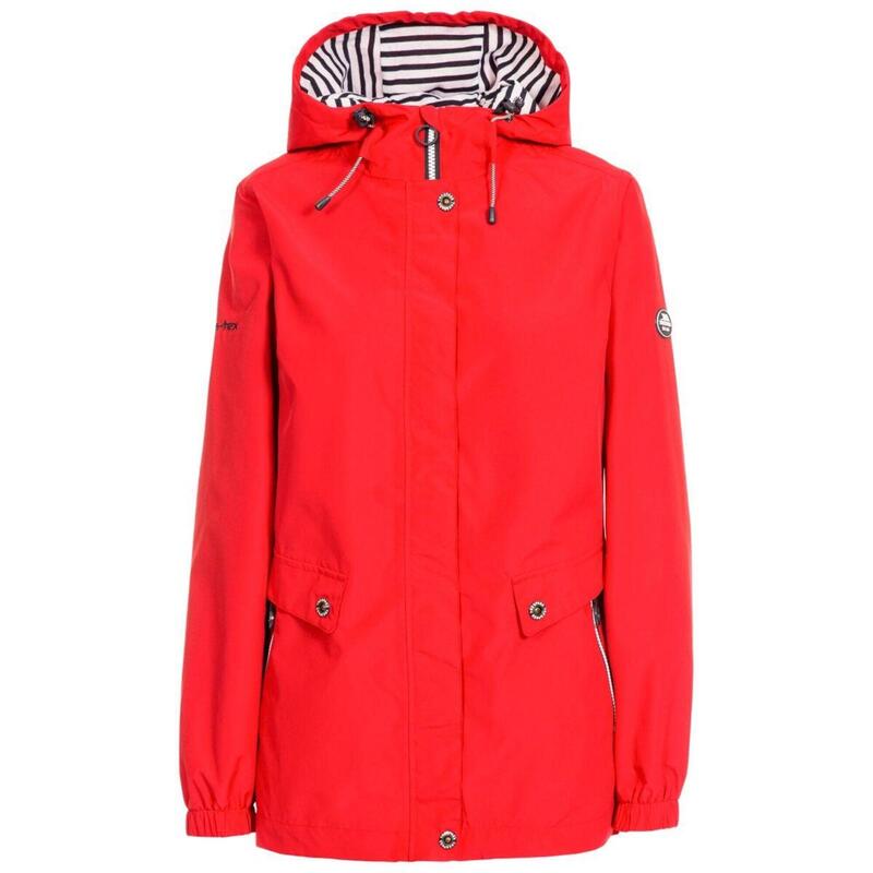 Flourish Jacke, wasserfest für Damen Hibiskus-Rot