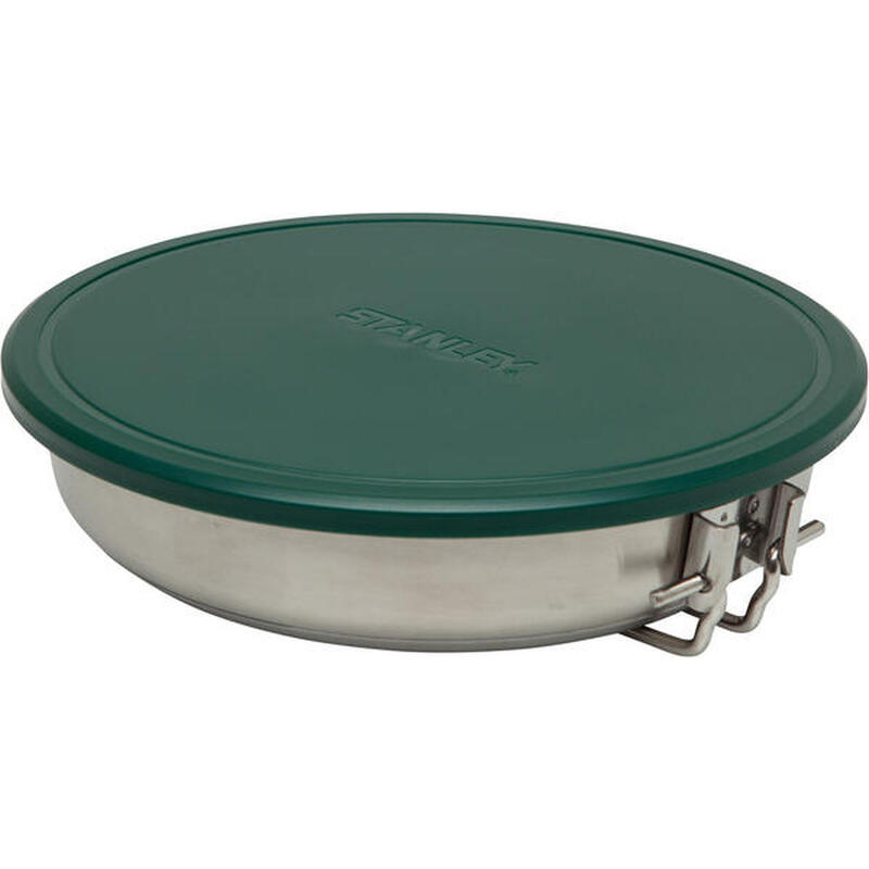 Set Da Cucina Camp 9 Pezzi Gavetta Da Campeggio Padella Acciaio Inox - 2 Persone