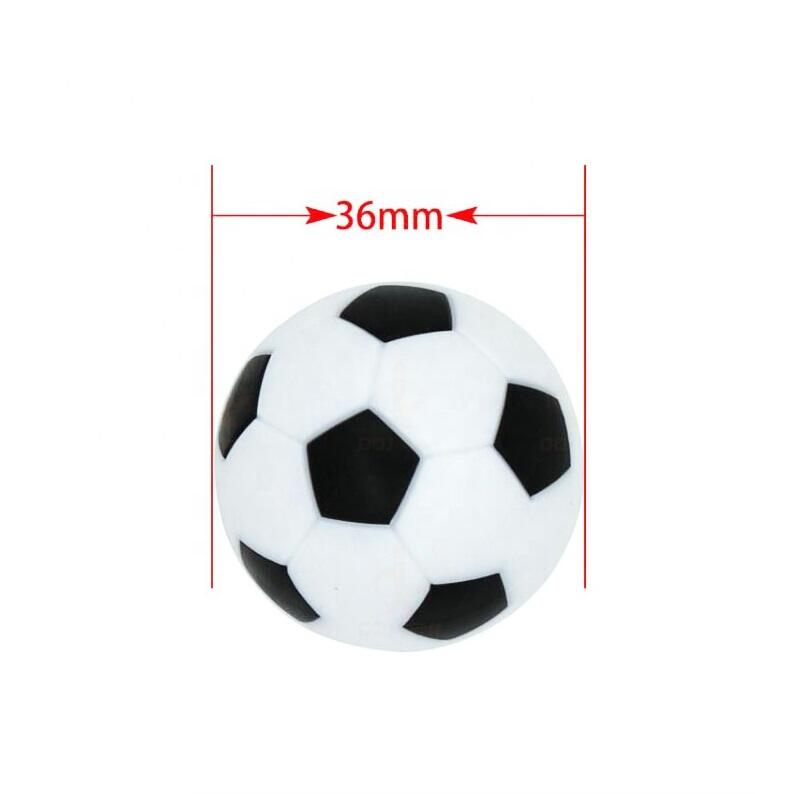 Tafelvoetbal balletjes Pegasi | Zwart-wit 36mm (per 4st.) 2/2