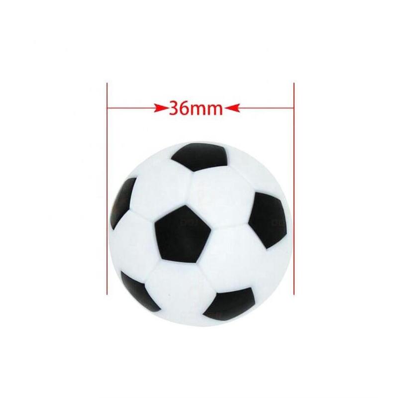 Boules de football de table | Noir et blanc 36 mm (par 4e.)