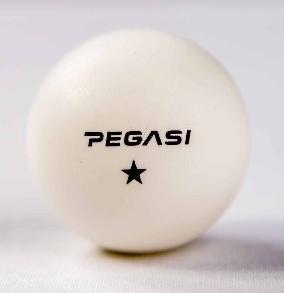Pegasi 1 ster pingpong ballen 6st. Wit 2/3