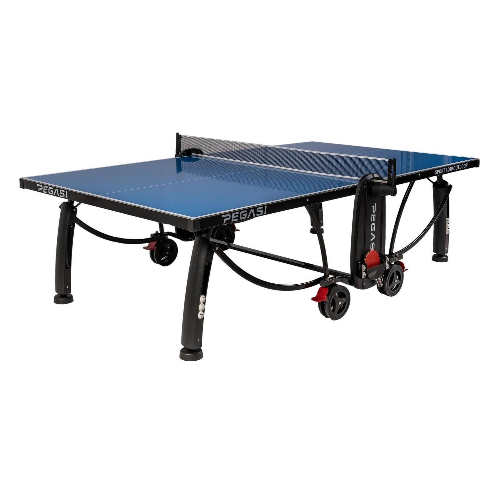 PEGASI Tafeltennistafel Pegasi 1000 Outdoor Blue