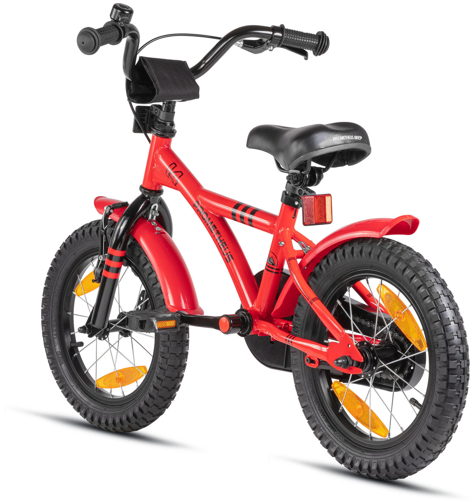 Kinderfiets 14 inch vanaf 3 -5 jaar fiets met terugtraprem en zijwieltjes 5/8