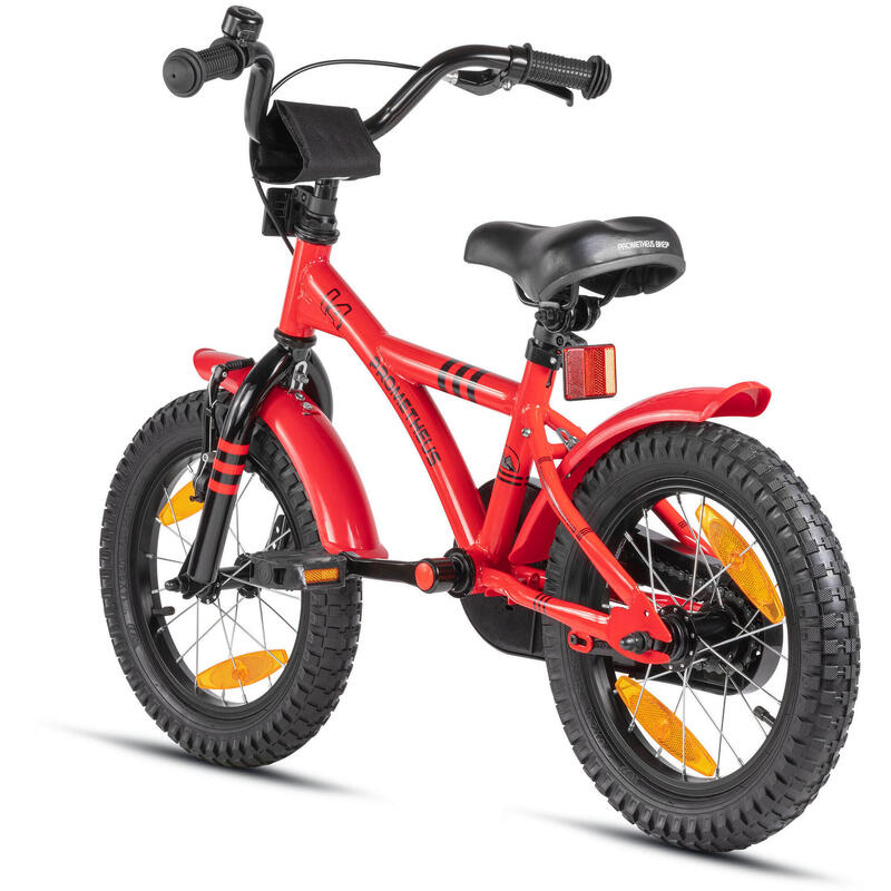 Vélo 14 pouces enfant 3-5 ans avec roues stabilisateurs et rétropédalage